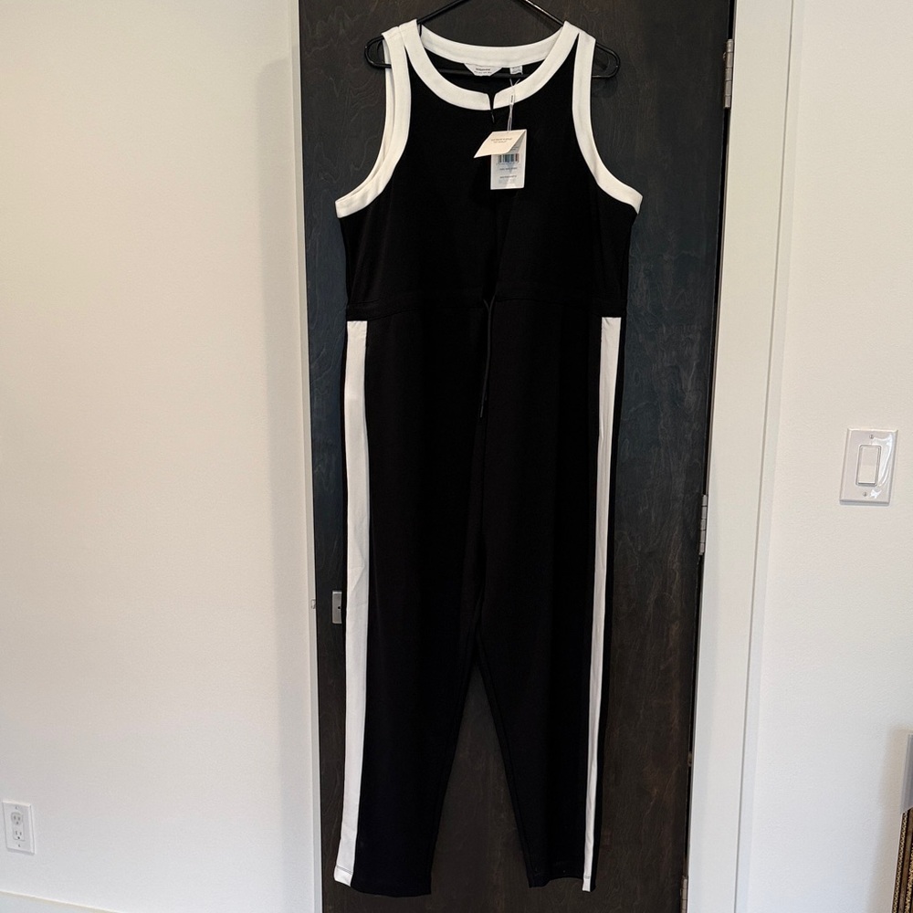 Seraphine maternity Jumpsuit black and white